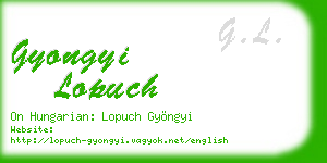 gyongyi lopuch business card